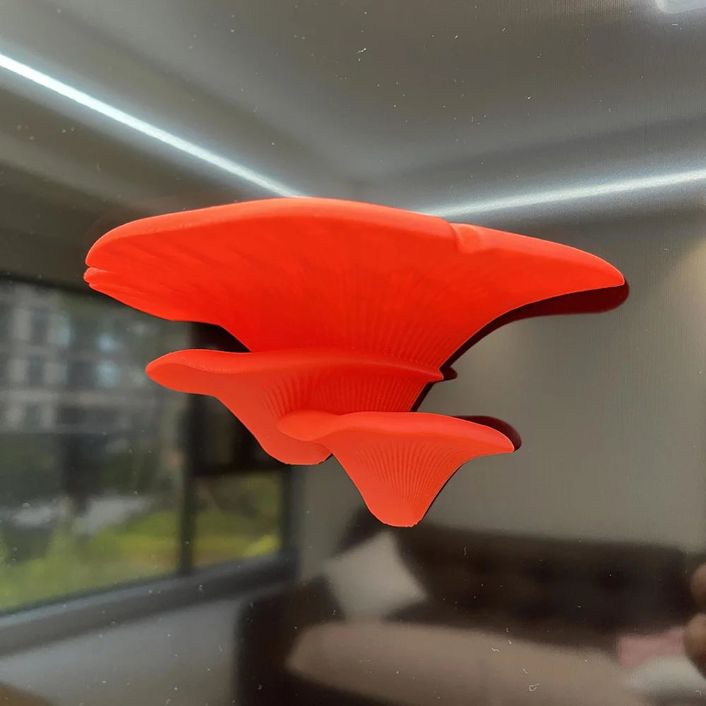 support mural moderne bougies champignon rayures vertes orange rouge blanc adhésif