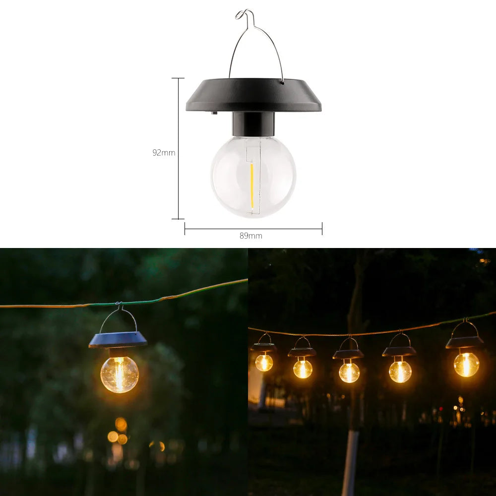 guirlande lumineuse solaire extérieure moderne clips transparentes led rond étoile