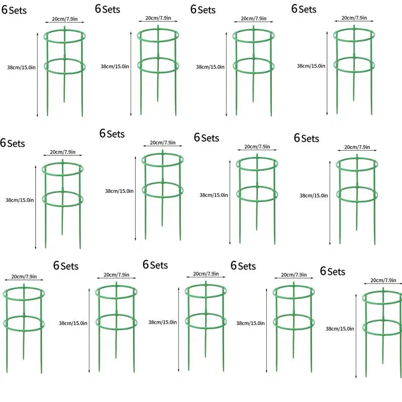 supports plante plastique vert moderne clips orchidées roses 12 sets 18 sets 24 sets