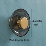lampes murales modernes transparent vert bronze gris éclairage led intérieur alvéoles suspension chambre salon