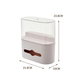boîte mouchoirs transparente figurines lapins collection moderne rangement vinyle anti poussière