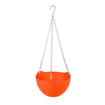 pots fleurs suspendus moderne rayures horizontales blanc vert rose orange jaune bleu beige