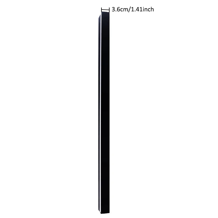 lampe murale led ip65 moderne noire résistante humidité 85265v 5580cm warmwhite