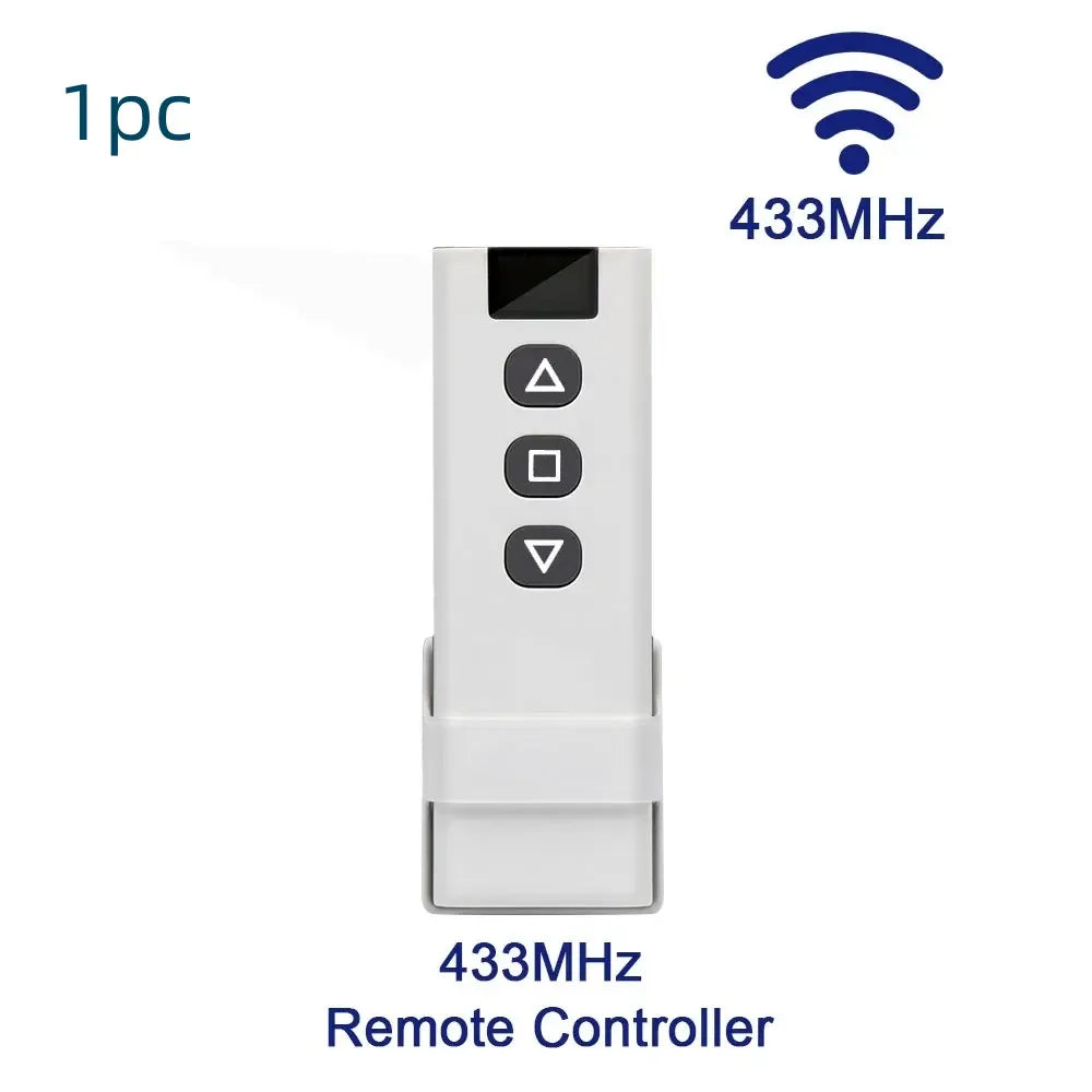 module rideau intelligent wifi rf blanc commande vocale programmation timer deux télécommandes smartphone moderne