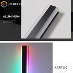 Eclairage mural LED moderne étanche IP65 noir blanc 100cm 240cm télécommande