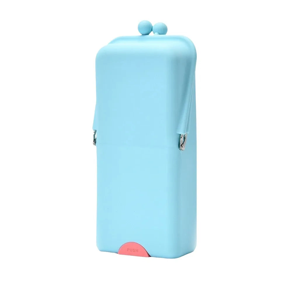 étui pinceaux cosmétiques réutilisable moderne rose gris bleu vert violet polyester opaque