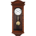 pendule mural classique bois doré salon décoration horloges aiguille cadran chiffres romains fixations murales