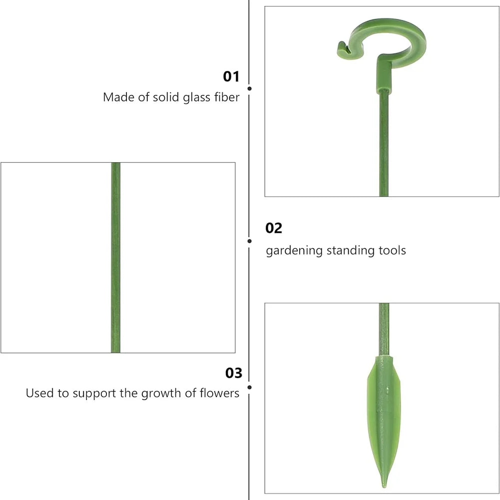 support plantes vert osier robuste 17cm 27cm 37cm 48cm 58cm escalade fleur vigne jardinage