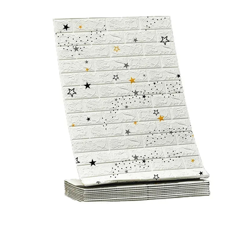 Papier peint auto adhésif brique moderne résistant humidité antistatique 200cm 70cm
