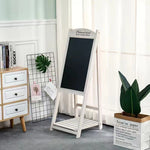 tableau noir moderne étagère bois support vis facile vert brun blanc minimaliste decoration