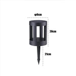 lampadaire extérieur led moderne noir ip65 étanche 10w lumiere chaude jardin contemporain