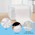 serviettes jetables blancs non tissées perforées utilitaires pack 20 pièces 180cm 80cm spa beauté