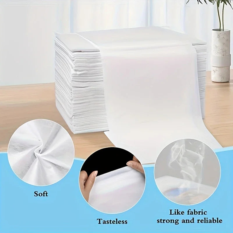 serviettes jetables blancs non tissées perforées utilitaires pack 20 pièces 180cm 80cm spa beauté