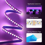 ruban led flexible rgbww 12v 24v 60leds 108leds 120leds adhésif moderne