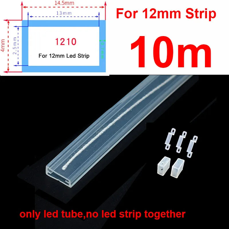ruban led flexible transparent moderne adhésif 12mm 10m 5m 2m 1m