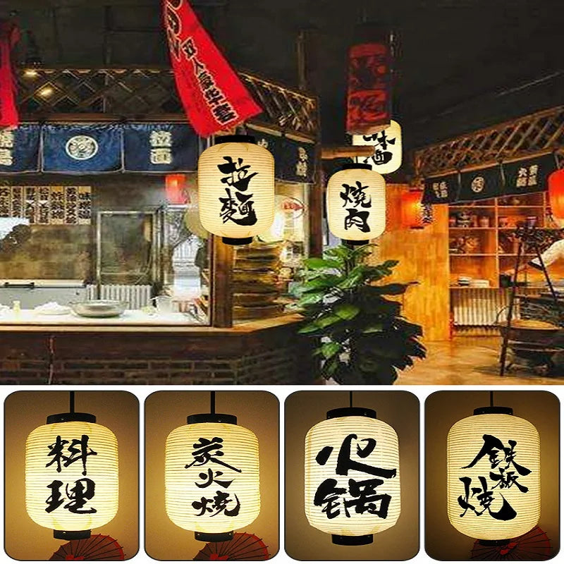 Lanterne suspendue dans un restaurant ambiance zen