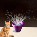 collecteur poils moustaches animaux compagnie pot fleurs support chat décoration collection moderne perforé