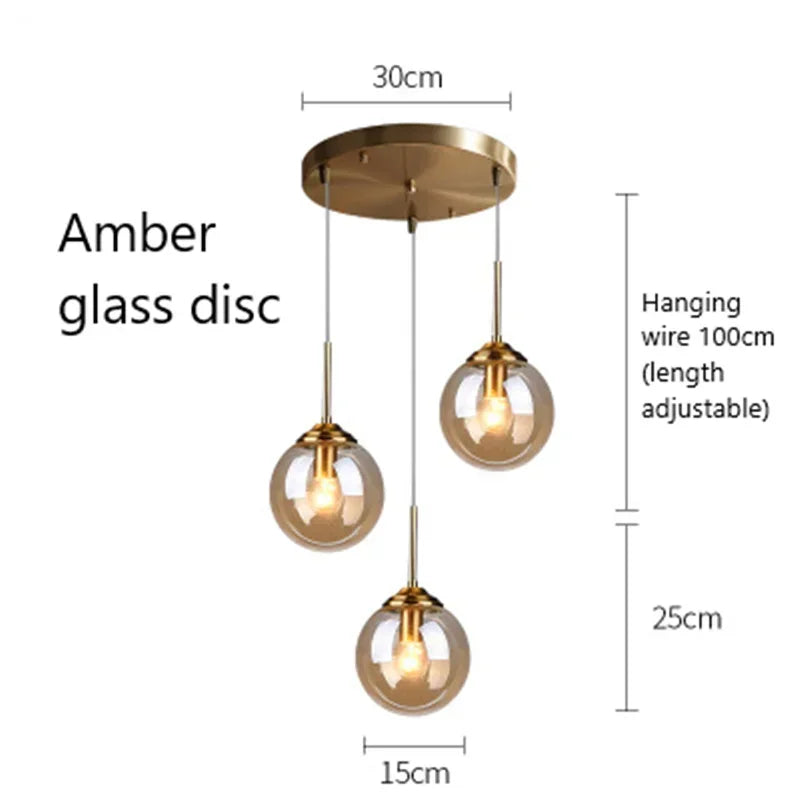 suspension lumineuse transparente moderne ampoule brillante câble noir minimaliste chambre salon étude