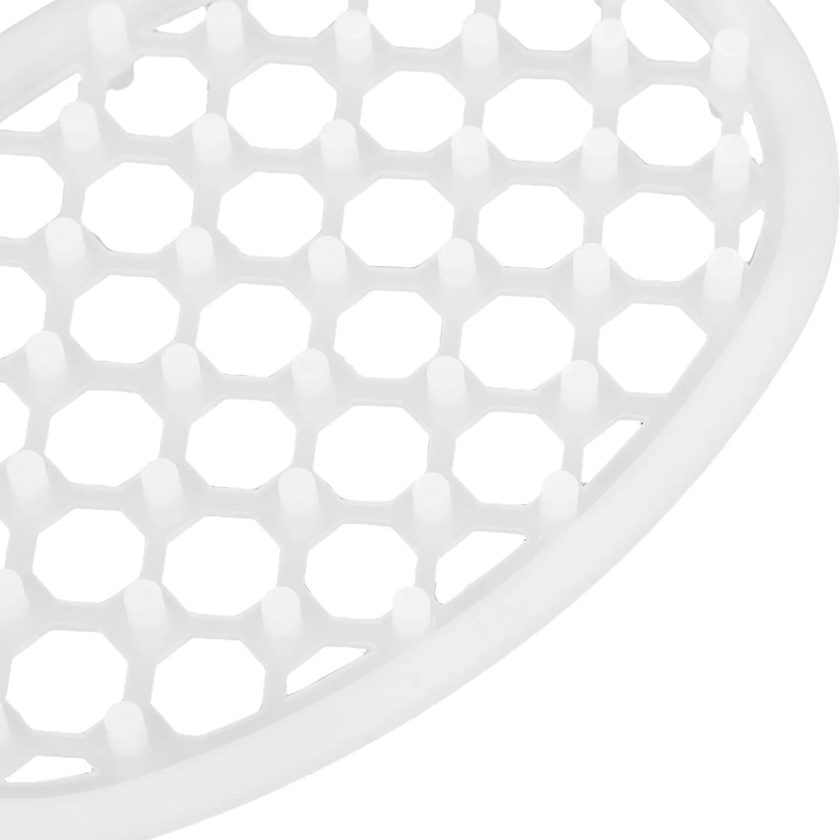 porte savon silicone drainage moderne blanc translucide hexagonal salle bain évier