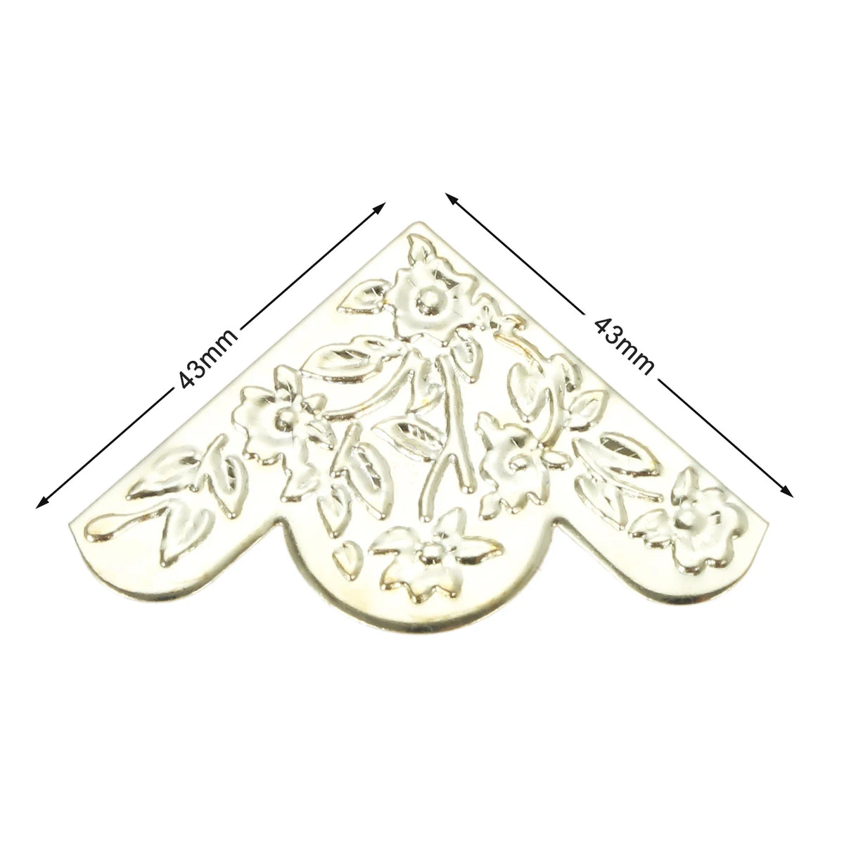 cornières décoratives fleurs feuilles adhésives bleu doré blanc bronze 43mm 43mm