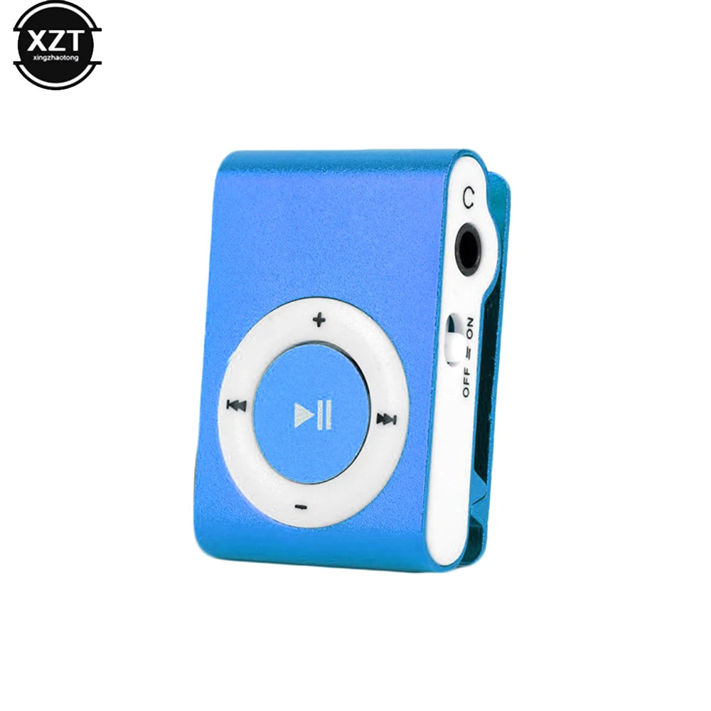lecteur mp3 portable argent rose noir or bleu métal brillant compact moderne clips