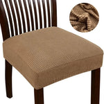 couvre siège chaise tissu carreaux beige moderne antidérapant élasthanne polyester