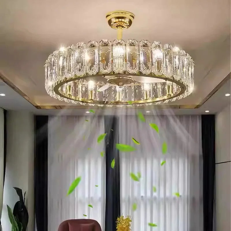 lustre moderne doré cristal élégant lumière multiple chambre salle manger