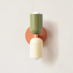 applique murale moderne led vert rouge beige noir éclairage quotidien minimaliste fixée mur