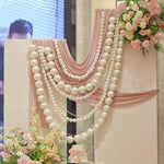 décoration mariage guirlande blanches brillantes classique perforation métal événement saint valentin fiançailles