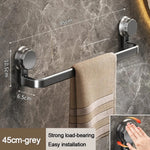 porte serviettes mural gris moderne ventouse sans perçage texture mat serviettes largeur 35cm 45cm