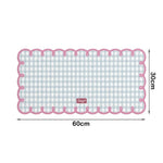 tapis moderne carreaux beige rose bleu adhésif 30x60cm 35x80cm opaquet décors