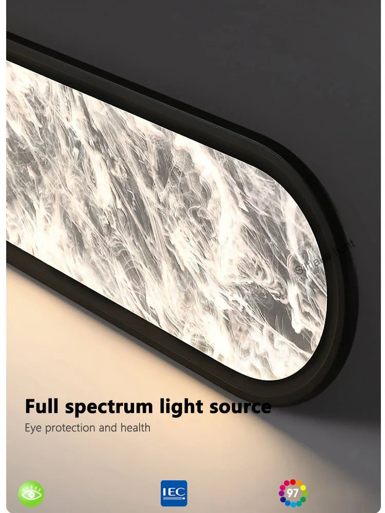 lampes led plafonnier modernes minimalistes encastrables cuisine salle bain nuage noir blanc