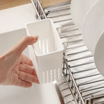 porte couverts blanc moderne clips drainage mur cuisine rangement blanc lisse plastique