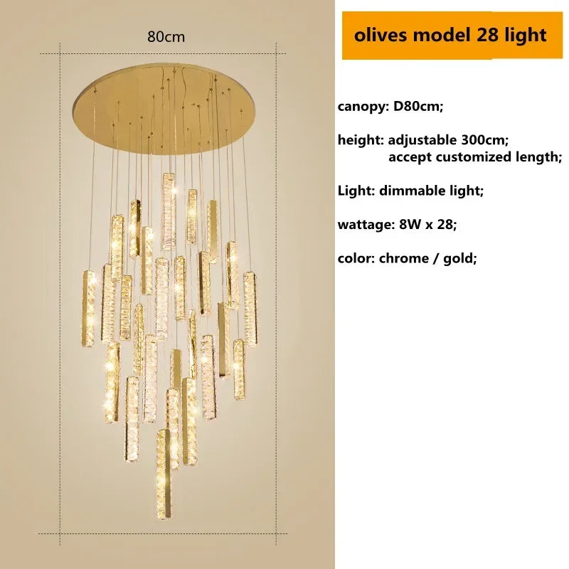 suspension lumineuse contemporaine or argent texture brillante élégante chambre salle bain led