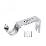 support rideau noir vis fixe moderne quincaillerie decoration fenetre adjustable outils muriaux