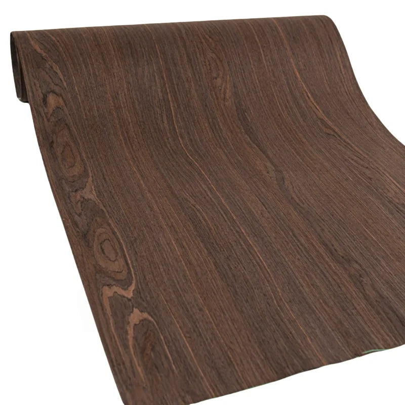 revêtement décoratif bois imitation adhésif rouleau nœuds veines marron foncé total opaque