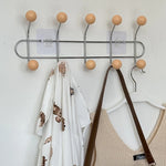 porte sacs mural moderne sacs tissu clips transparents rangement maison