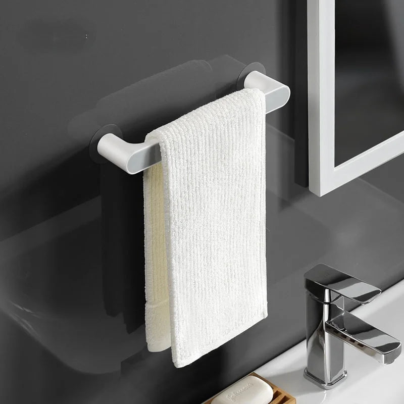 porte serviettes mural moderne texture tissée blanc bleu doré violet fixe salle bain kitchen