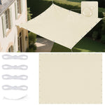 toile d'ombrage beige uni moderne 2x2m 2x3m 3x3m 3x4m 4x5m opaques