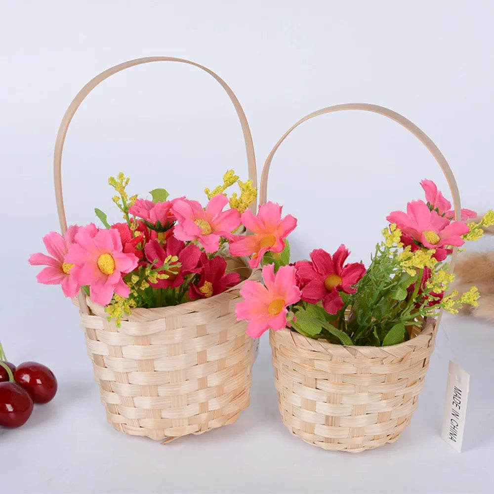 panier tissage osier naturel traditionnel empilable utilisation multiple anneaux fixation rangement cuisine fruits