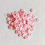 boutons résine fleurs multicolores simples lavables écologiques sans nickel 100pcs⌀1.2cm