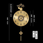 horloge murale moderne ornement floréal chambre salon chinois traditionnel aiguille métal