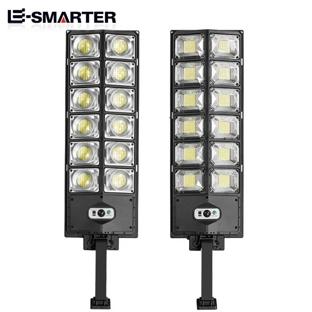 lampe rue led moderne étanche capteur mouvement solar charging noir fonctionnelleextérieur abs ip68