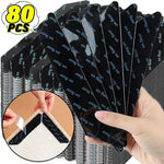 tapis antidérapants pastilles adhésives noires blanches florales décoration intérieure utilitaires