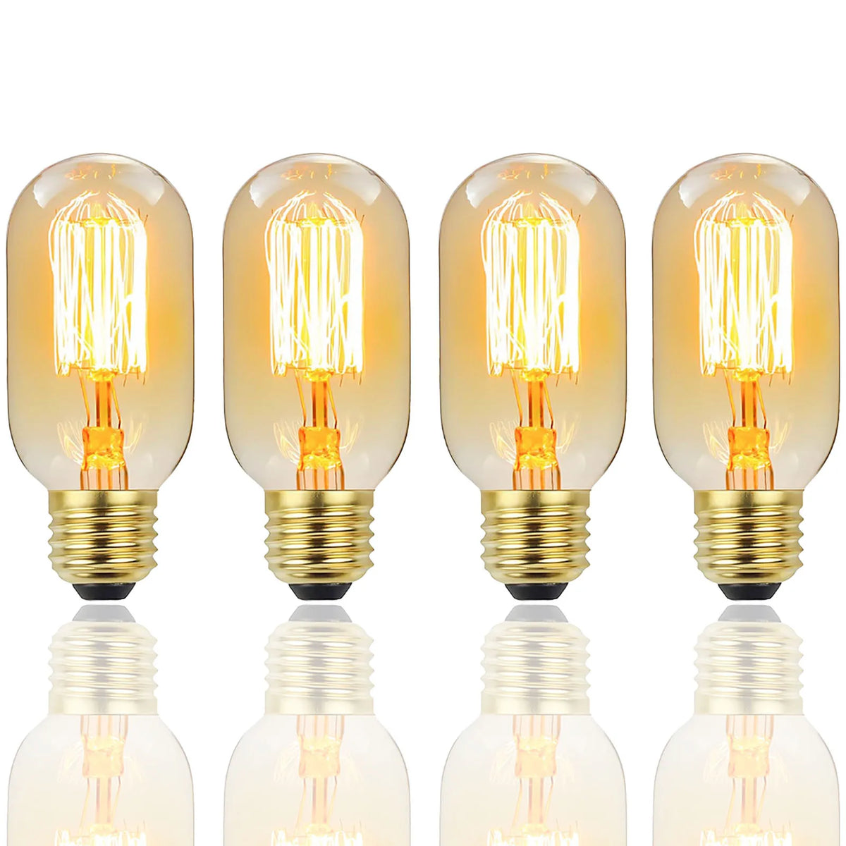 ampoule led filament transparente dorée vintage e27 45mm 115mm 249lm 10000h