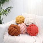 coussin rond pelucheux moderne couleur bleu marine lavable 28cm 28cm