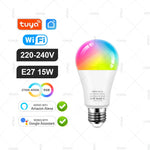ampoules led intelligentes e27 blanc multicolore rgb transparentes modernes technologiques compatible alexa google