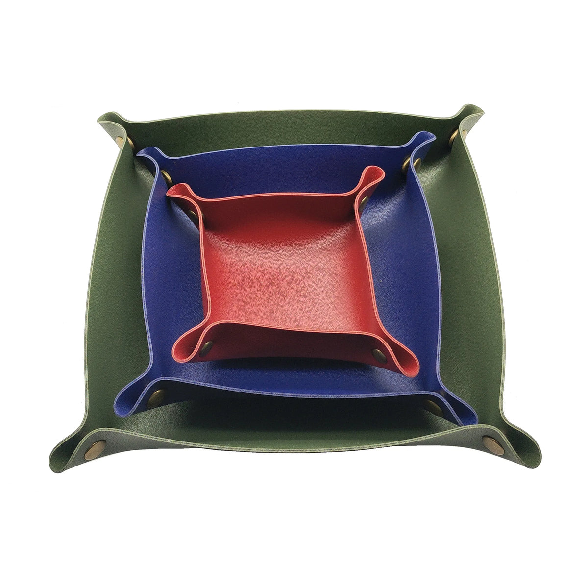 porte monnaie pliable simili cuir moderne vert foncé noir marron rose gris dorés 20cm