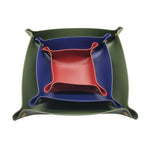 porte monnaie pliable simili cuir moderne vert foncé noir marron rose gris dorés 20cm