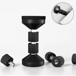 supports meubles anti secouements ventouses vis noir bois clair hauteur réglable moderne minimaliste fixations